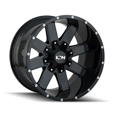 ION Alloy Series 141 Gloss Black Milled Wheels - 1417956M