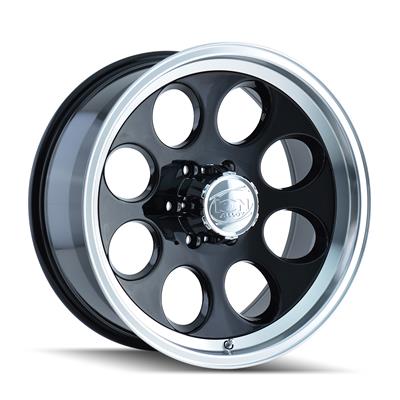 ION Alloy Series 171 Matte Black Wheels with Machined Lip - 1715185B