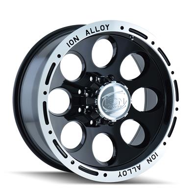 ION Alloy Series 174 Black Wheels with Machined Lip - 1746183B