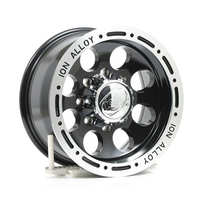 ION Alloy Series 174 Black Wheels with Machined Lip - 1746881B