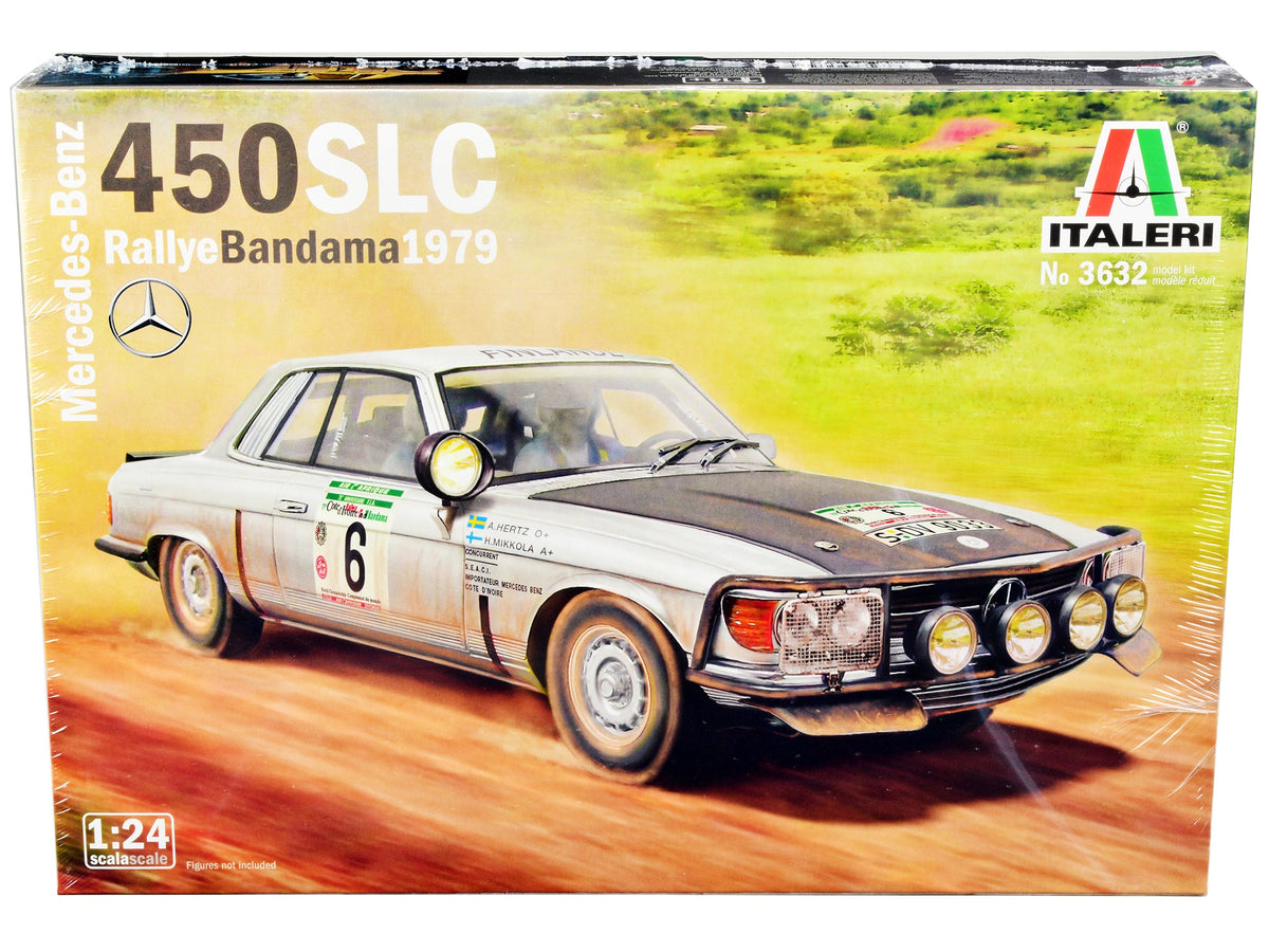 Rapid Vehicles Skill 3 Model Kit Mercedes-Benz 450 SLC Winner "Rallye Bandama Ivory Coast" (1979)...