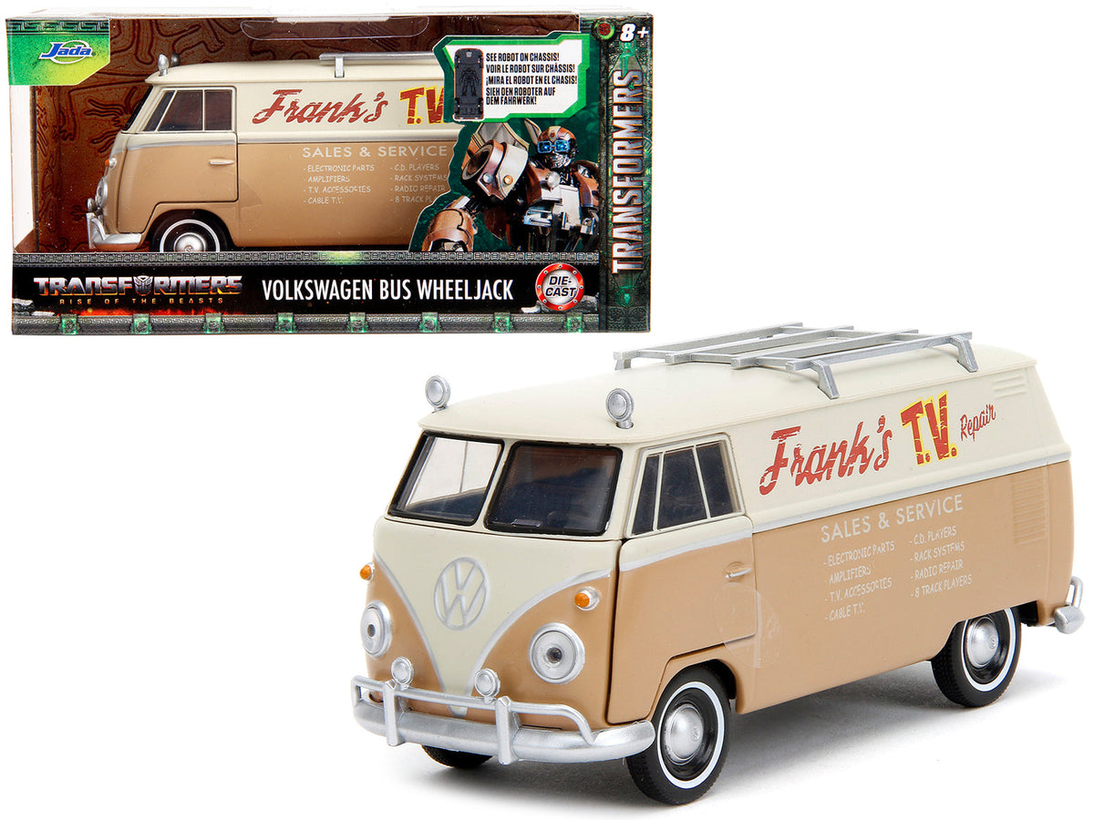 Rapid Vehicles Volkswagen Bus "WheelJack" Tan and Beige "Frank's TV Repair" "Transformers: Rise...