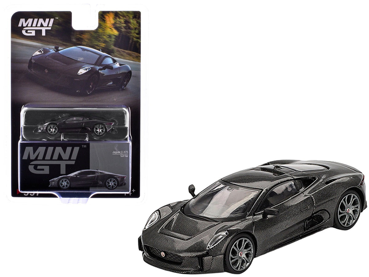 Rapid Vehicles Jaguar C-X75 "Test Car" Black Carbon Limited Edition 1/64 Diecast Model Car by...