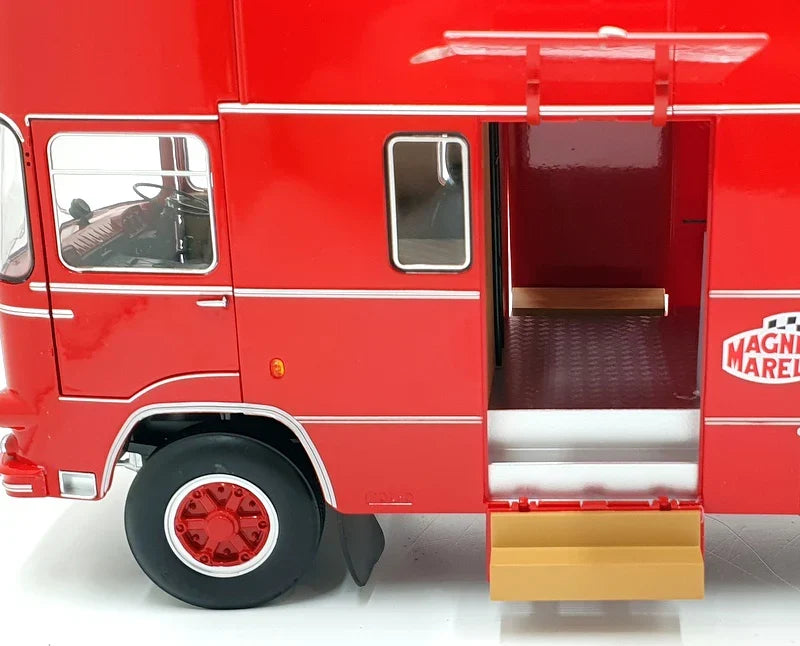 CMR Fiat OM 150 Rolfo Ferrari Race Car Transporter Red PLUS 2x Ferrari 330 P3 Bundle 1:18