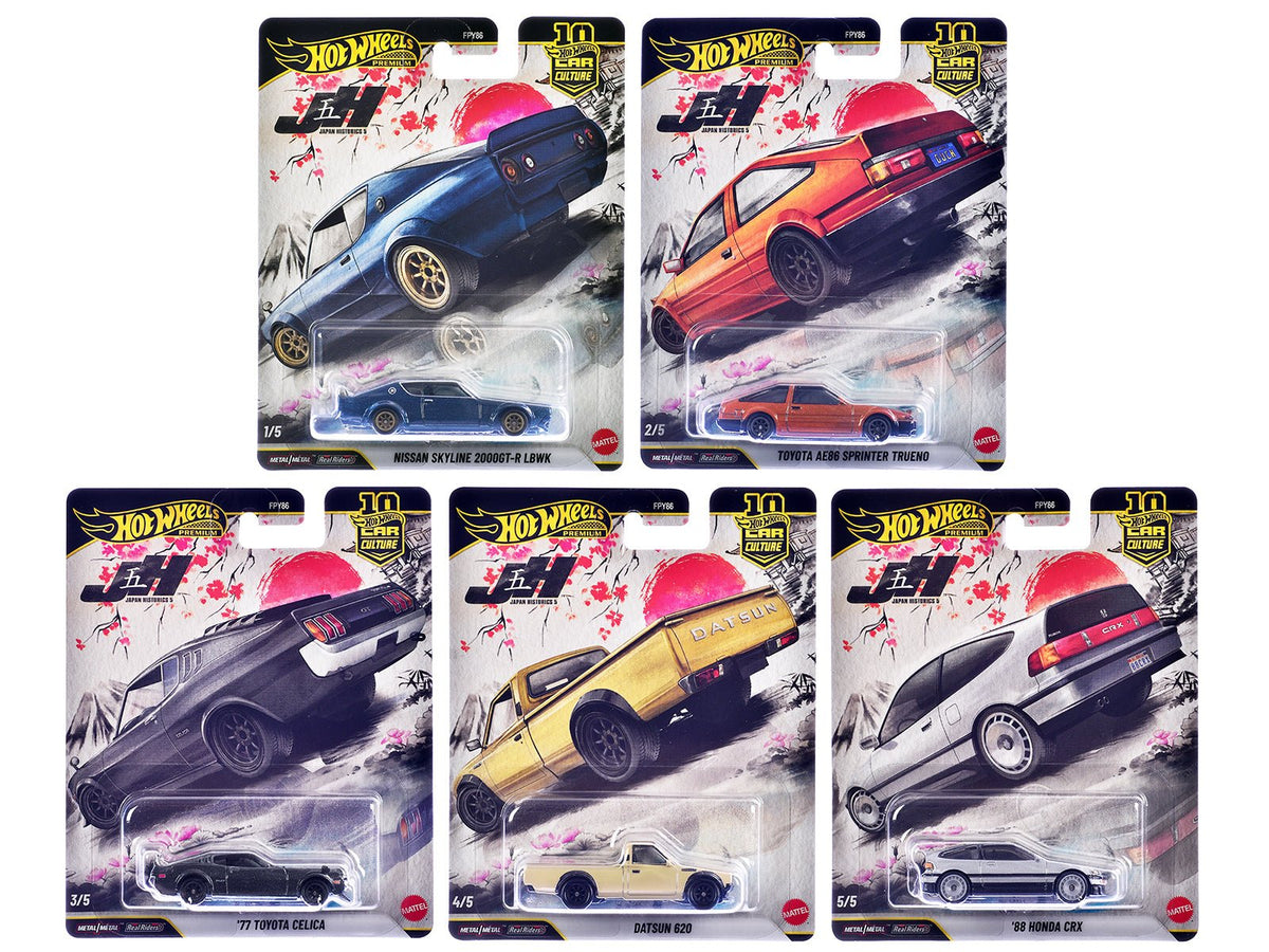 Rapid Vehicles "Japan Historics 5" 5 piece Set "Car Culture 10th Anniversary" 2025 Series P...
