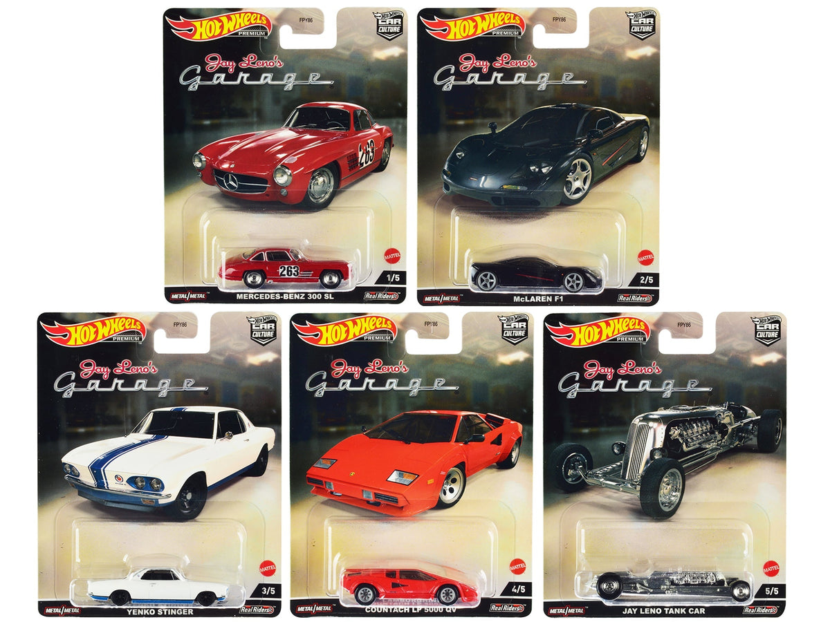 Rapid Vehicles "Jay Leno’s Garage" 5 piece Set "Car Culture" Series Diecast Model Cars by Hot...