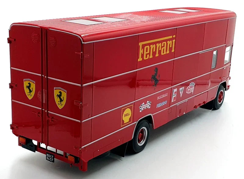 CMR Fiat OM 150 Rolfo Ferrari Race Car Transporter Red PLUS 2x Ferrari 330 P3 Bundle 1:18