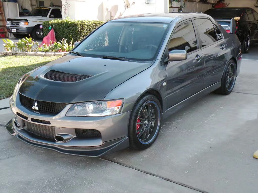 JDMuscle [05-07 EVO 9] Carbon Fiber VS Style Front Lip