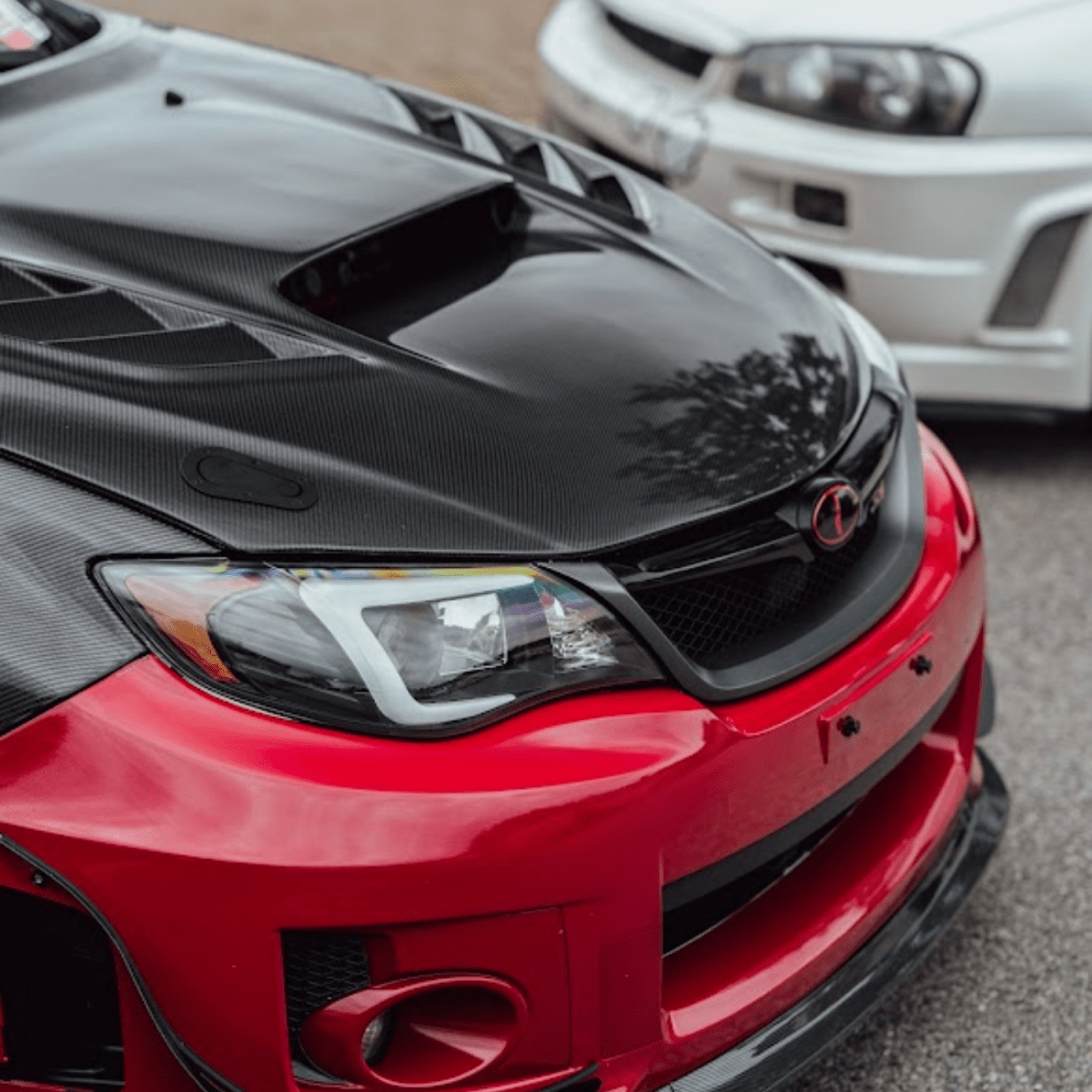 JDMuscle [08-14 WRX/STI] Carbon Fiber Hood V4 w/ Heat Extract