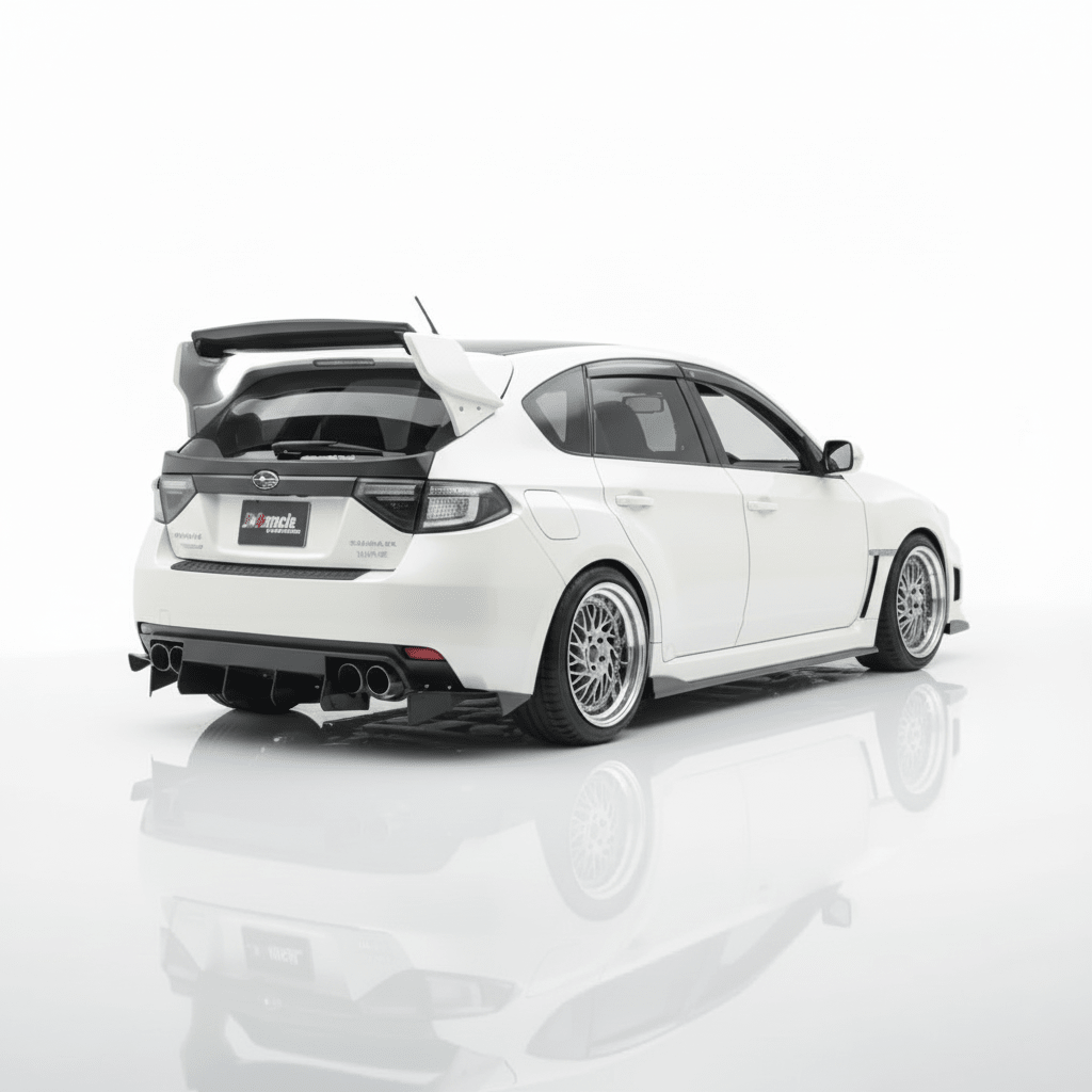 JDMuscle [08-14 WRX/STI] VS Style Spoiler w/ Brake Lights | ABS / Paint Matched / Partial Carbon Fiber *Special Order*No Cancellation*