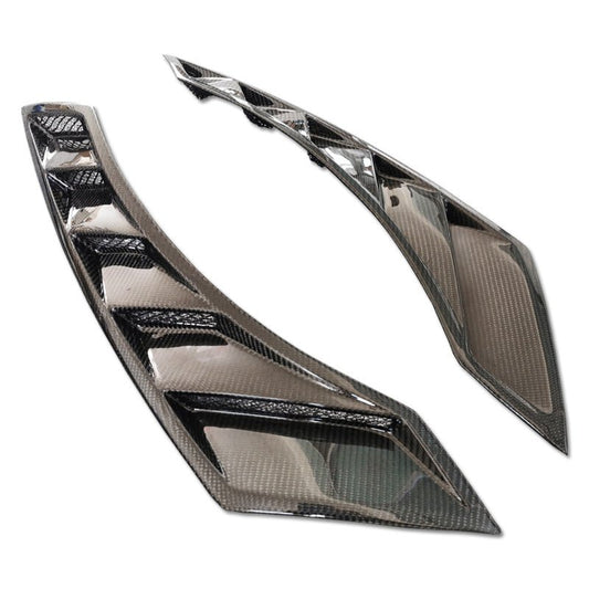 JDMuscle [09-24 GT-R] Carbon Fiber Fender Ducts - NSM Style - View 2