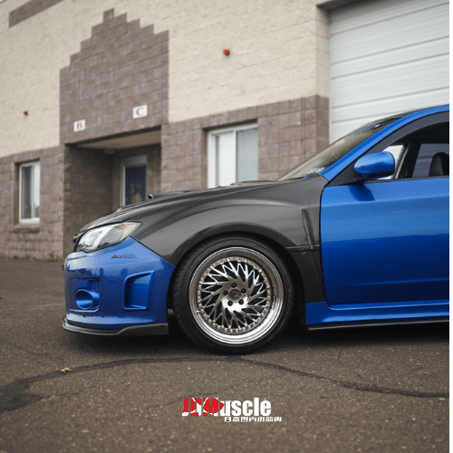 JDMuscle [11-14 WRX/STI] CS2 STYLE FRONT CARBON FIBER LIP - View 8
