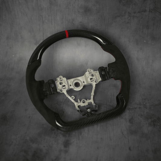 JDMuscle [15-21 WRX/STI] Carbon Lite Series Carbon Fiber Steering Wheel