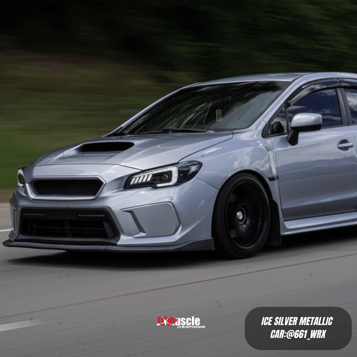 JDMuscle [18-21 WRX/STI] CS Style V2 Front Bumper Grille | Paint Matched/Gloss Black
