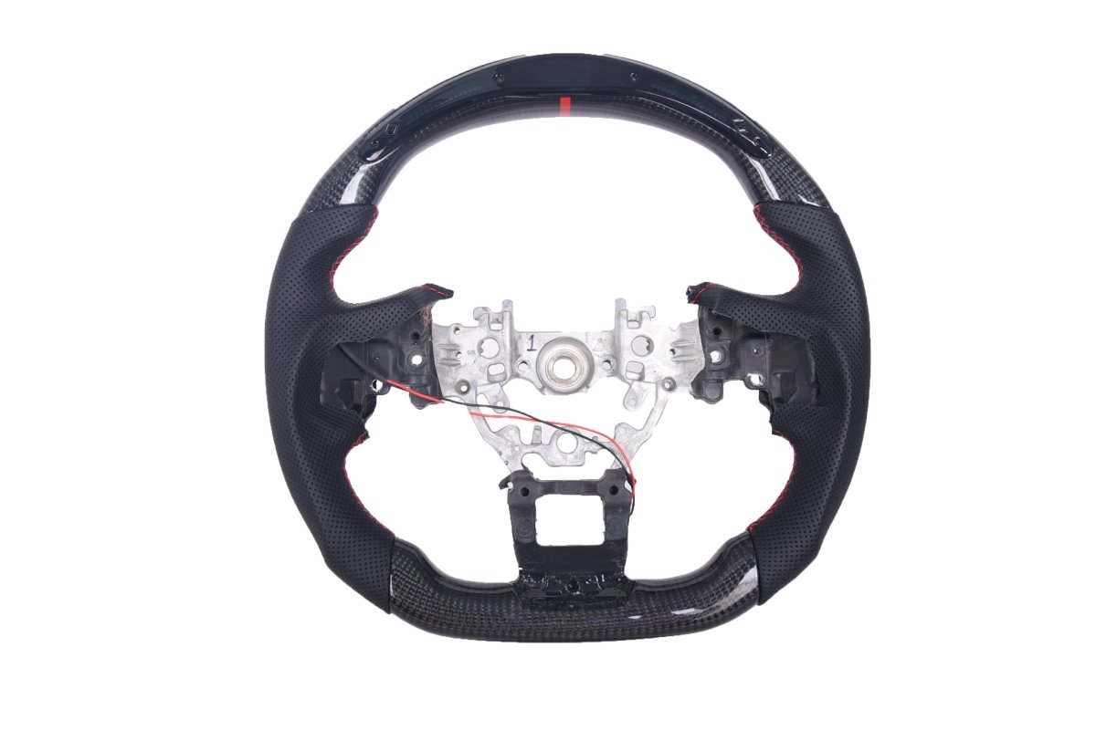 JDMuscle [22-26 WRX] Carbon-Pro Series Steering Wheel compatible w/ MT & CVT - View 8