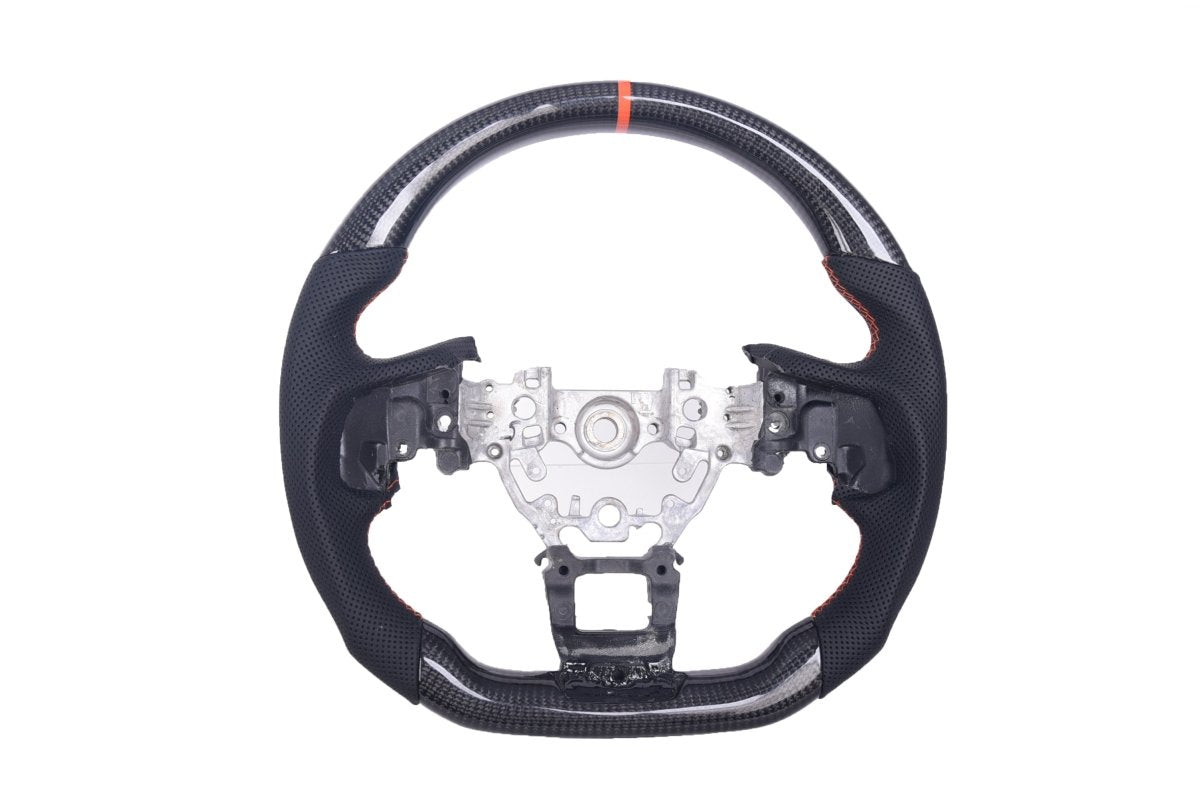 JDMuscle [22-26 WRX] Carbon-Pro Series Steering Wheel compatible w/ MT & CVT - View 2