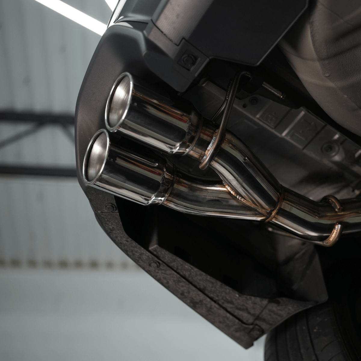 JDMuscle [22-26 WRX] VB 4" Quad Exit Axle Back Muffler Delete Exhaust