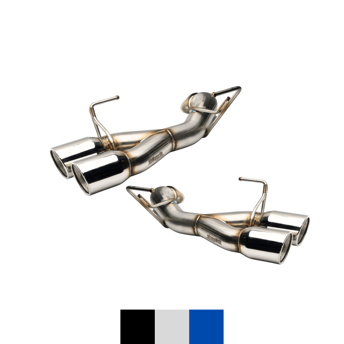 JDMuscle [22-26 WRX] VB 4" Quad Exit Axle Back Muffler Delete Exhaust