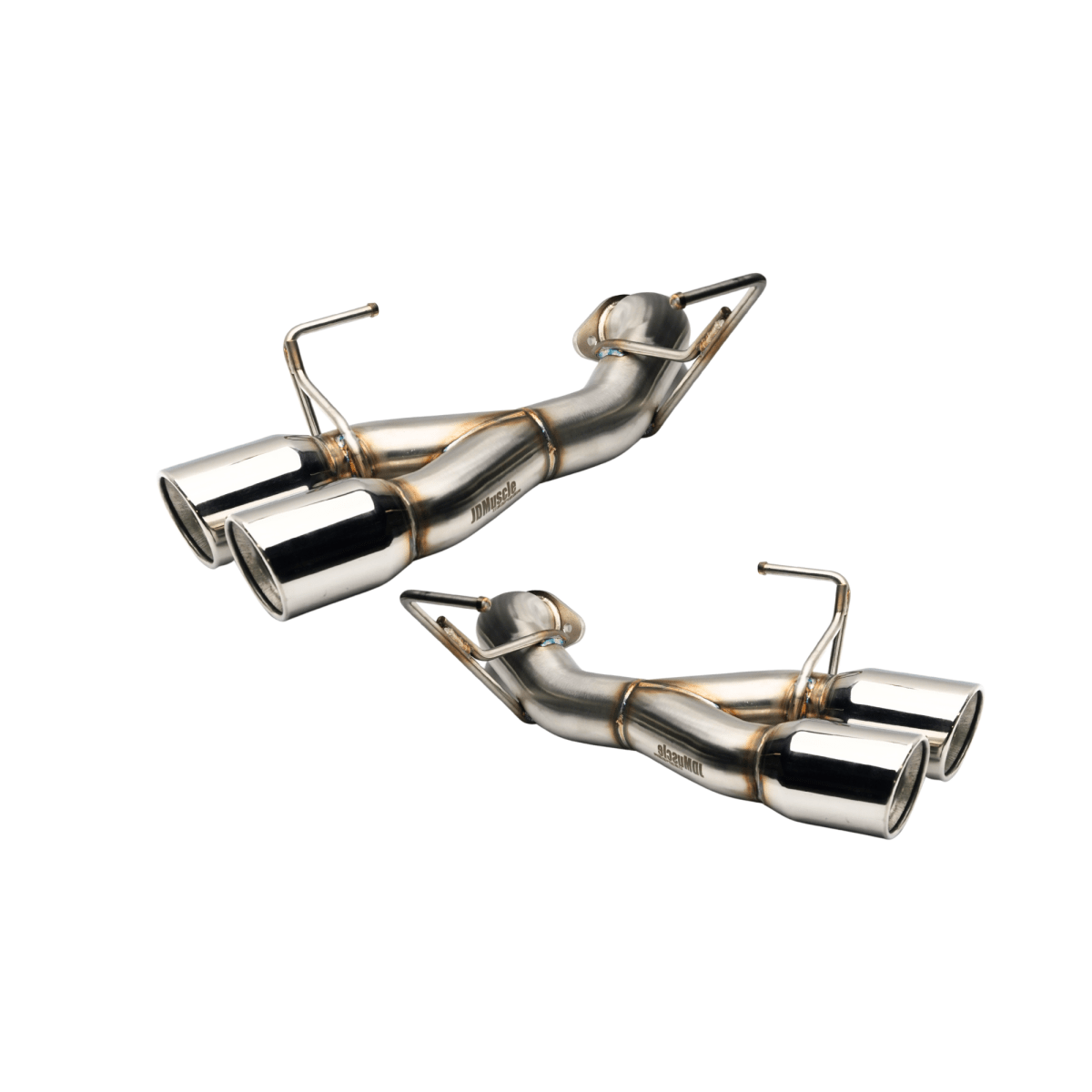 JDMuscle [22-26 WRX] VB 4" Quad Exit Axle Back Muffler Delete Exhaust