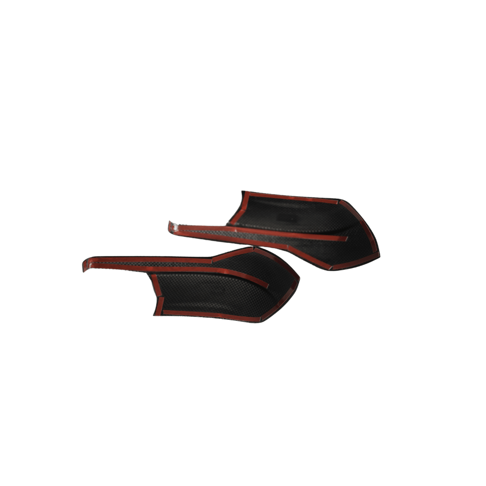 JDMuscle [22-25 WRX w/o Turn Signal] Tanso Pre-preg Carbon Fiber Side Mirror Lower Trim Covers w/ Gloss Finish
