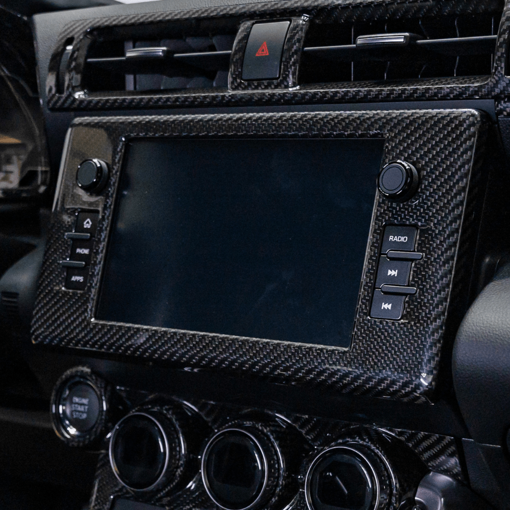 JDMuscle [22-26 BRZ/GR86] Pre-preg Carbon Fiber Center Mutimedia/ Radio Screen Cover *Clearance*...