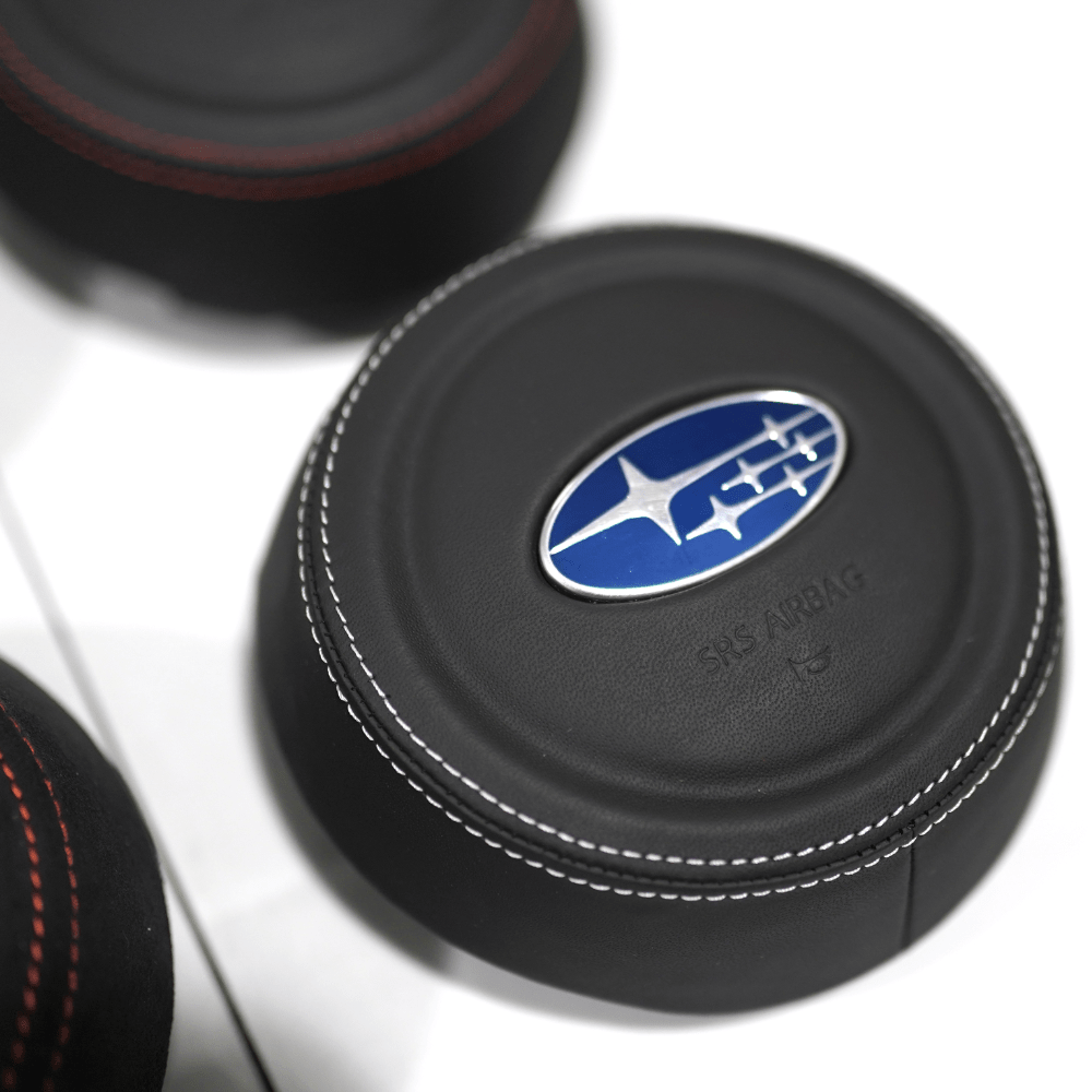 JDMuscle [22-26 WRX] Airbag Cover - Leather / Alcantara