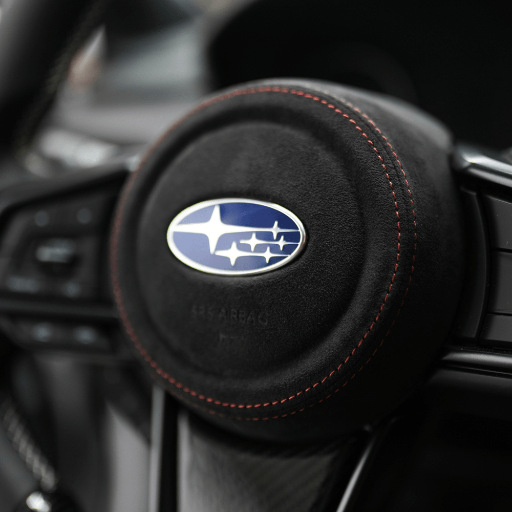JDMuscle [22-26 WRX] Airbag Cover - Leather / Alcantara
