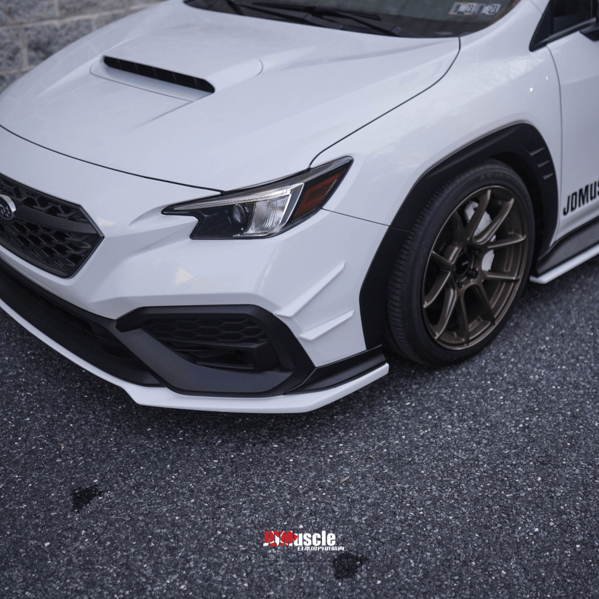 JDMuscle [22-26 WRX] Canards V1 - ABS / Paint Matched / Gloss Black *CLEARANCE*NO RETURNS*