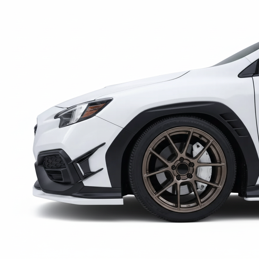 JDMuscle [22-26 WRX] Canards V2 - Paint Matched / Gloss Black / ABS *CLEARANCE*NO RETURNS*
