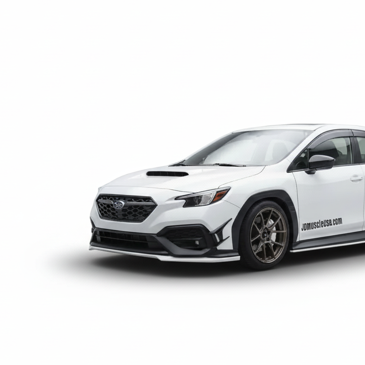 JDMuscle [22-26 WRX] Canards V2 - Paint Matched / Gloss Black / ABS *CLEARANCE*NO RETURNS*
