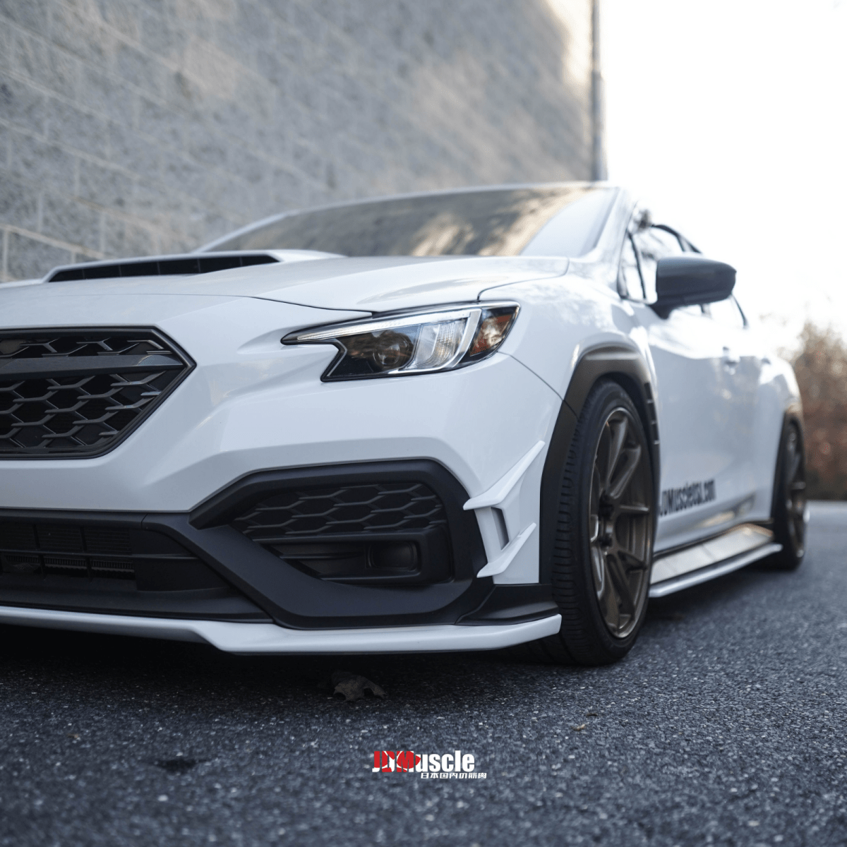 JDMuscle [22-26 WRX] Canards V2 - Paint Matched / Gloss Black / ABS *CLEARANCE*NO RETURNS*