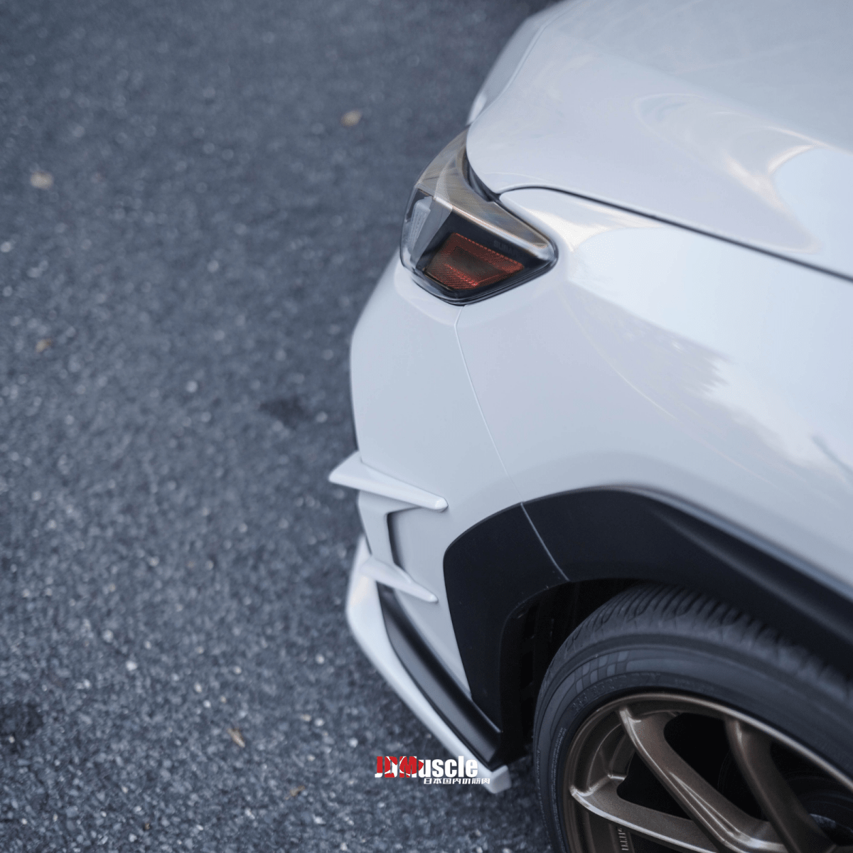 JDMuscle [22-26 WRX] Canards V2 - Paint Matched / Gloss Black / ABS *CLEARANCE*NO RETURNS*