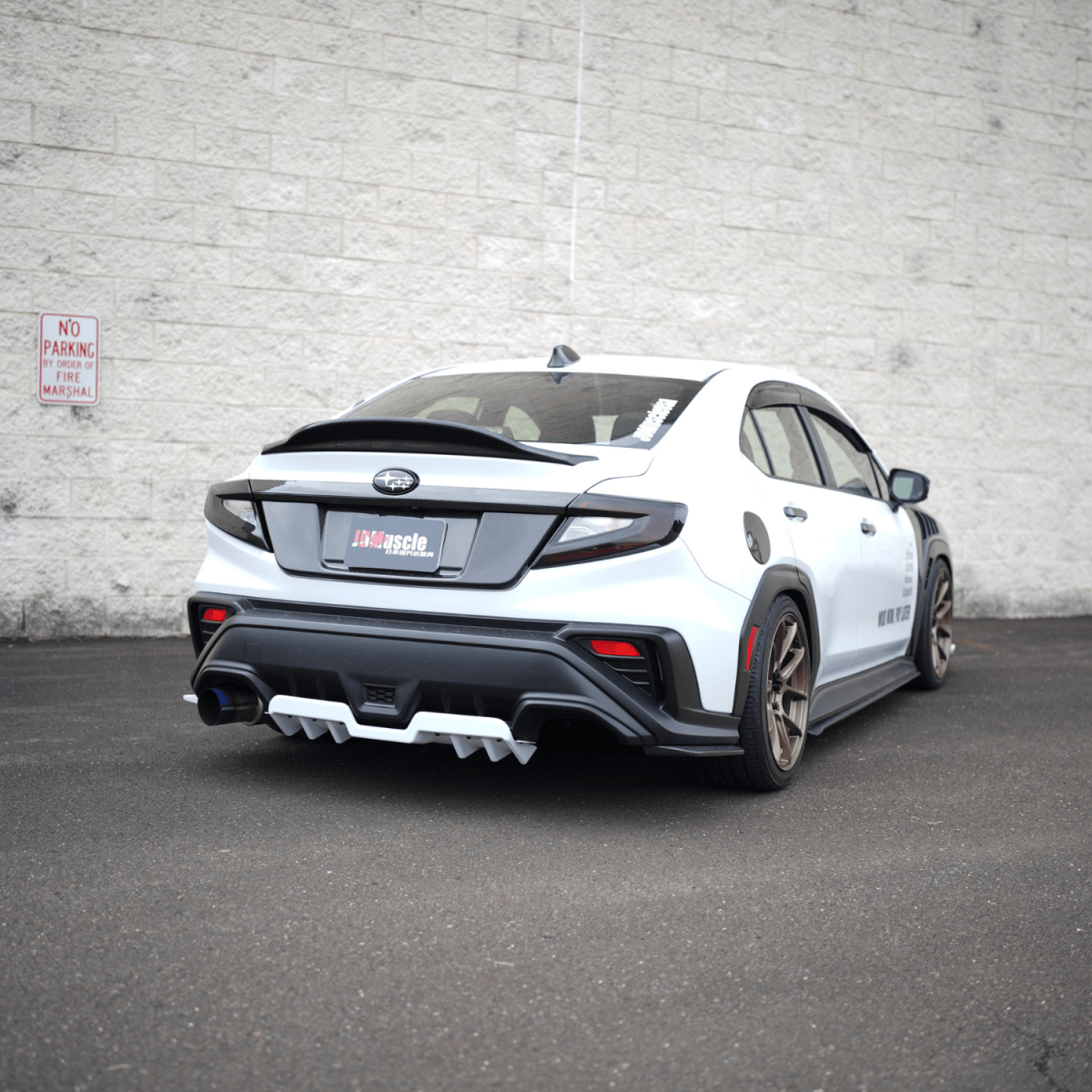 JDMuscle [22-26 WRX] Carbon Fiber Duck Bill V4 - View 5