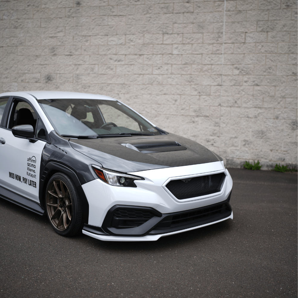 JDMuscle [22-26 WRX] Carbon Fiber FMIC Reverse Hood Scoop
