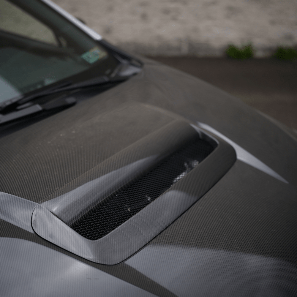 JDMuscle [22-26 WRX] Carbon Fiber FMIC Reverse Hood Scoop