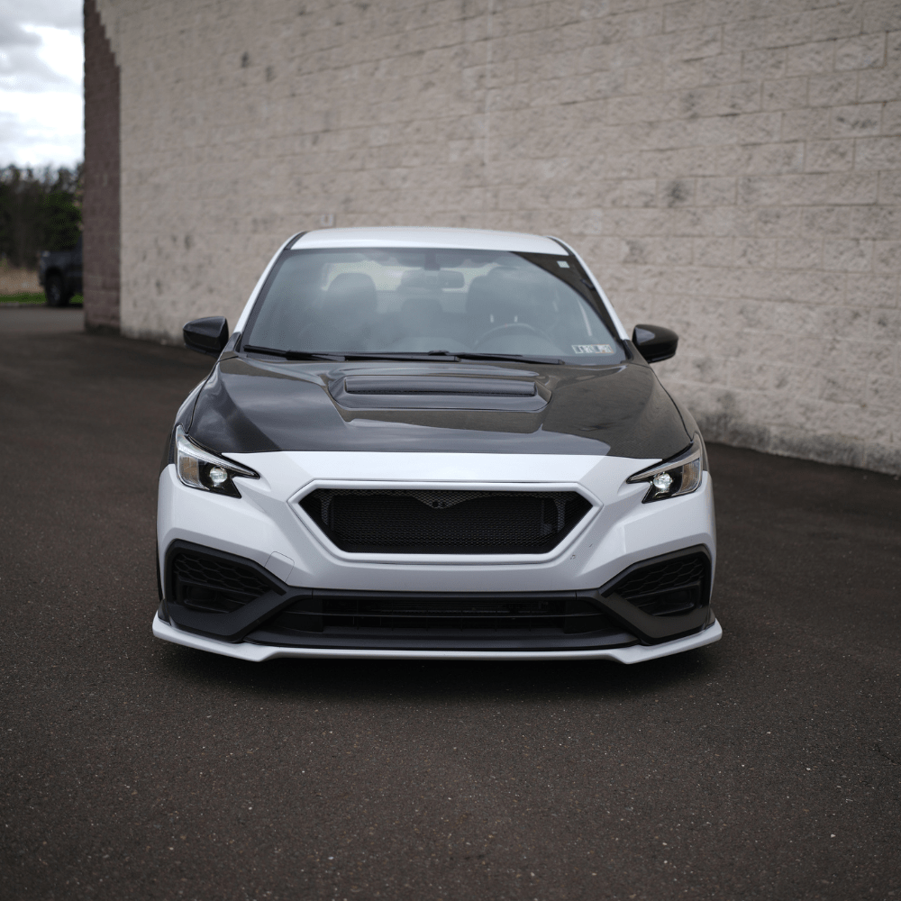 JDMuscle [22-26 WRX] Carbon Fiber FMIC Reverse Hood Scoop