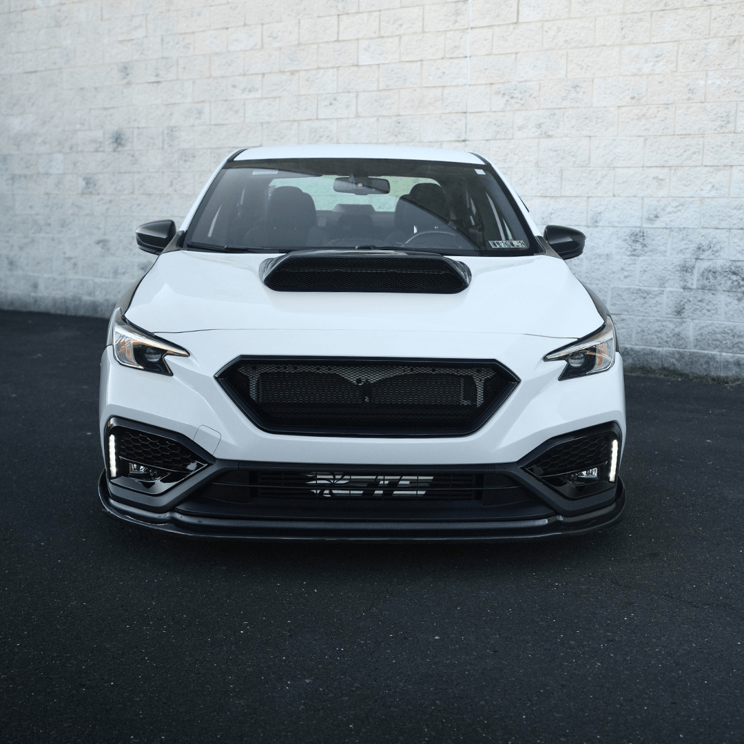 JDMuscle [22-26 WRX] Pre-preg Carbon Fiber Hood Scoop - Rally Style V2
