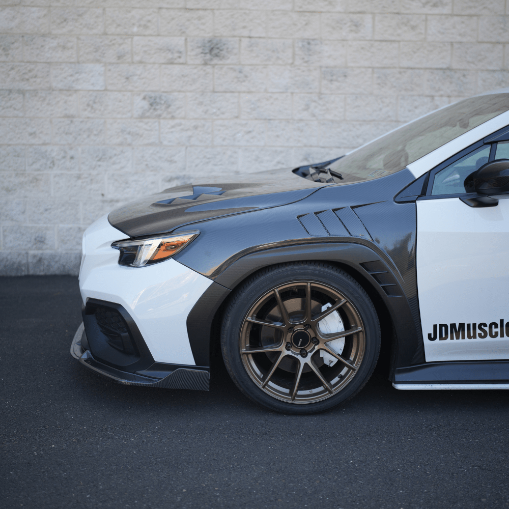 JDMuscle [22-26 WRX] Carbon Fiber Hood V1