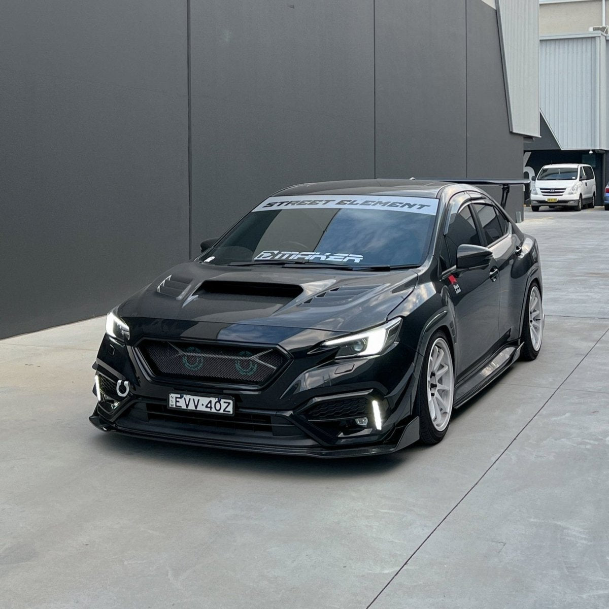 JDMuscle [22-26 WRX] Carbon Fiber V2  Front Bumper Lip
