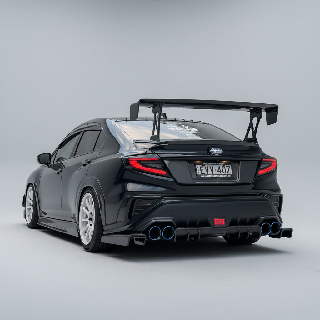 JDMuscle [22-26 WRX] Carbon Fiber V2 Rear Diffuser