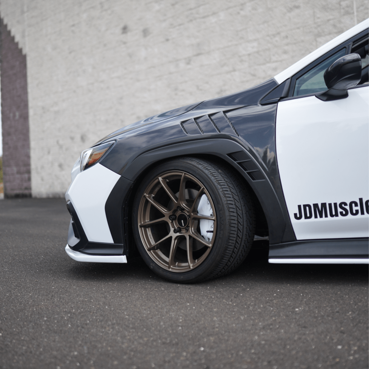 JDMuscle [22-26 WRX] Carbon Fiber/FRP Vented Fenders