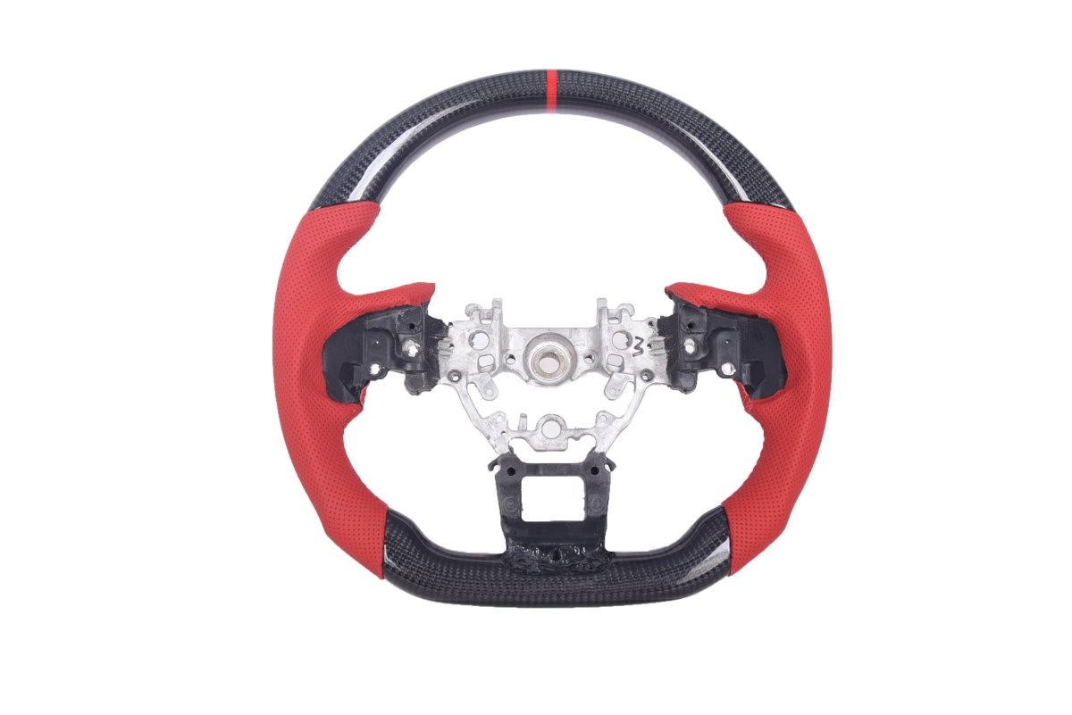 JDMuscle [22-26 WRX] Carbon-Pro Series Steering Wheel compatible w/ MT & CVT - View 5