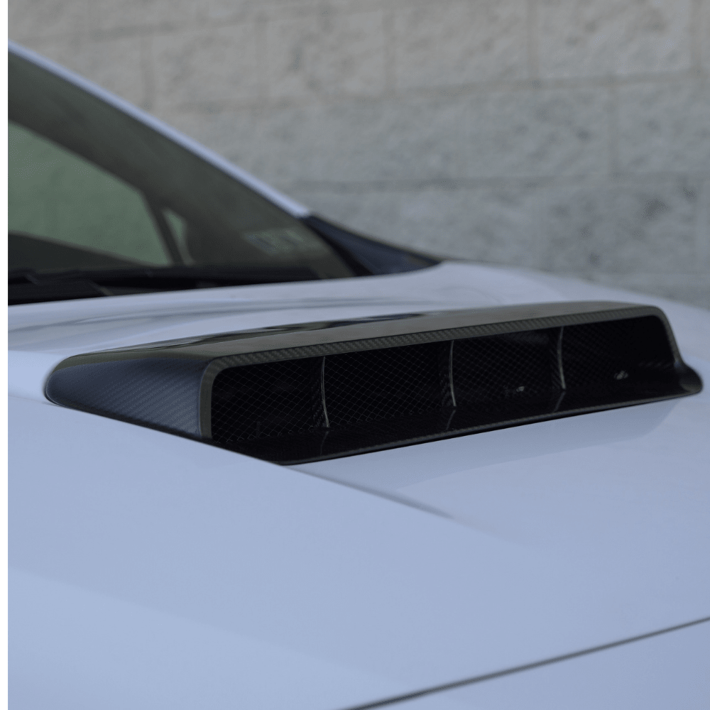 JDMuscle [22-26 WRX] GC8 Style Version 2 Pre-Preg Carbon Fiber Hood Scoop