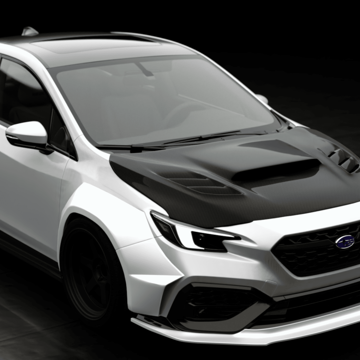 JDMuscle [22-26 WRX] Kogeki Style Front Lip
