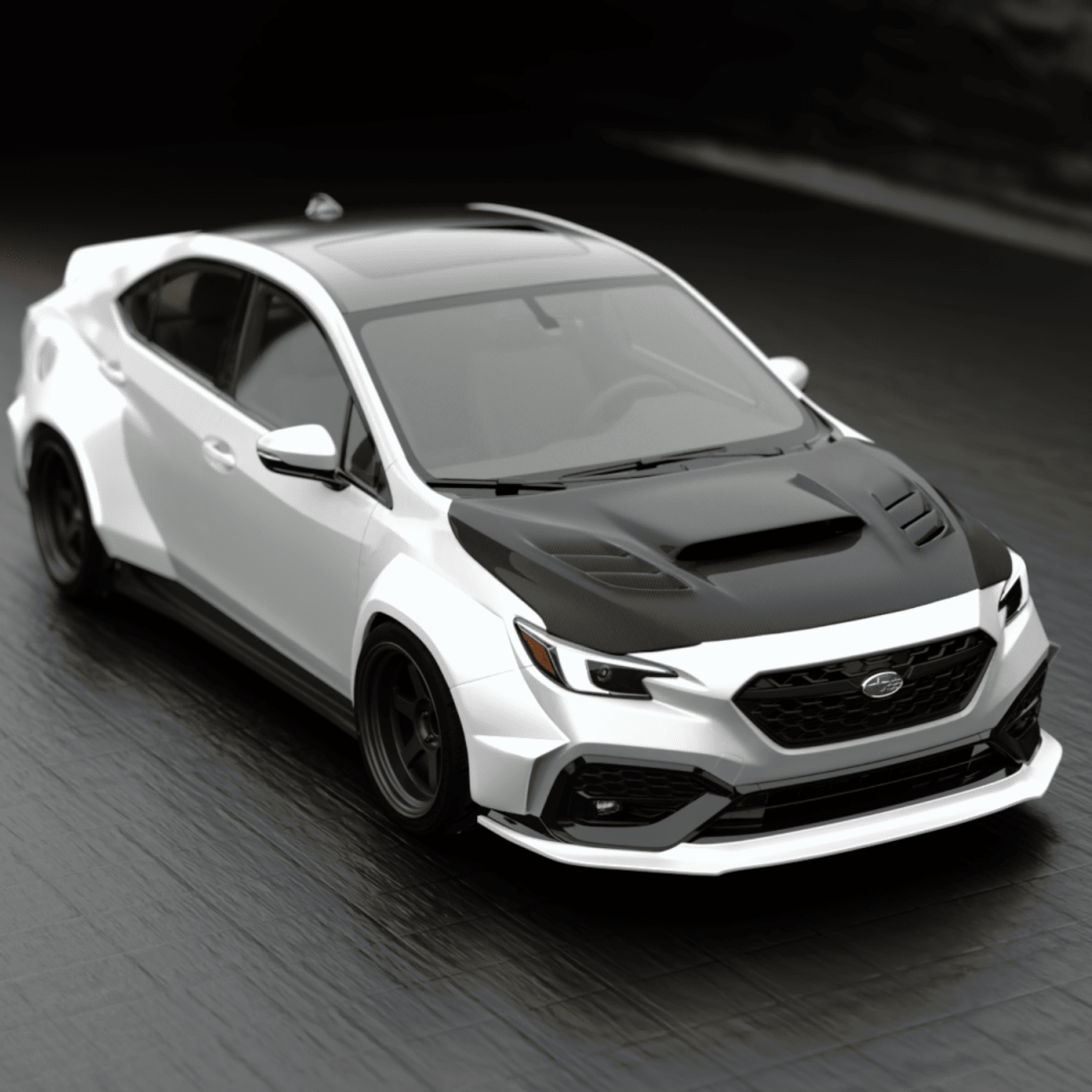 JDMuscle [22-26 WRX] Kogeki Style Front Lip
