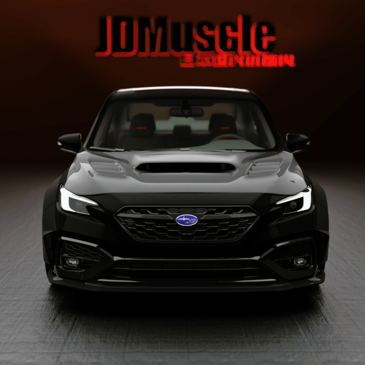 JDMuscle [22-26 WRX] Kogeki Style Front Lip