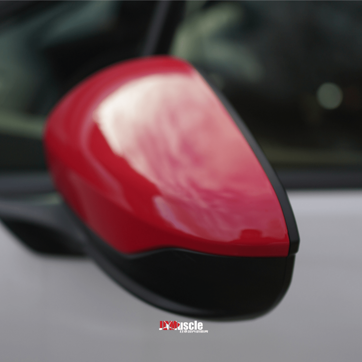 JDMuscle [22-26 WRX] Mirror Covers Replacements | 2PC Set, Paint Matched / Gloss Black / Cherry Red