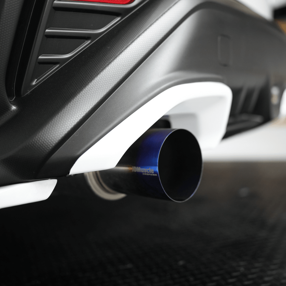 JDMuscle [22-26 WRX] Paint Matched Exhaust Finisher Trim Replacements