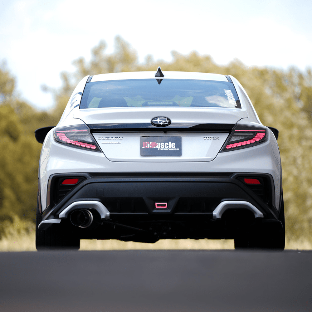 JDMuscle [22-26 WRX] Paint Matched Exhaust Finisher Trim Replacements