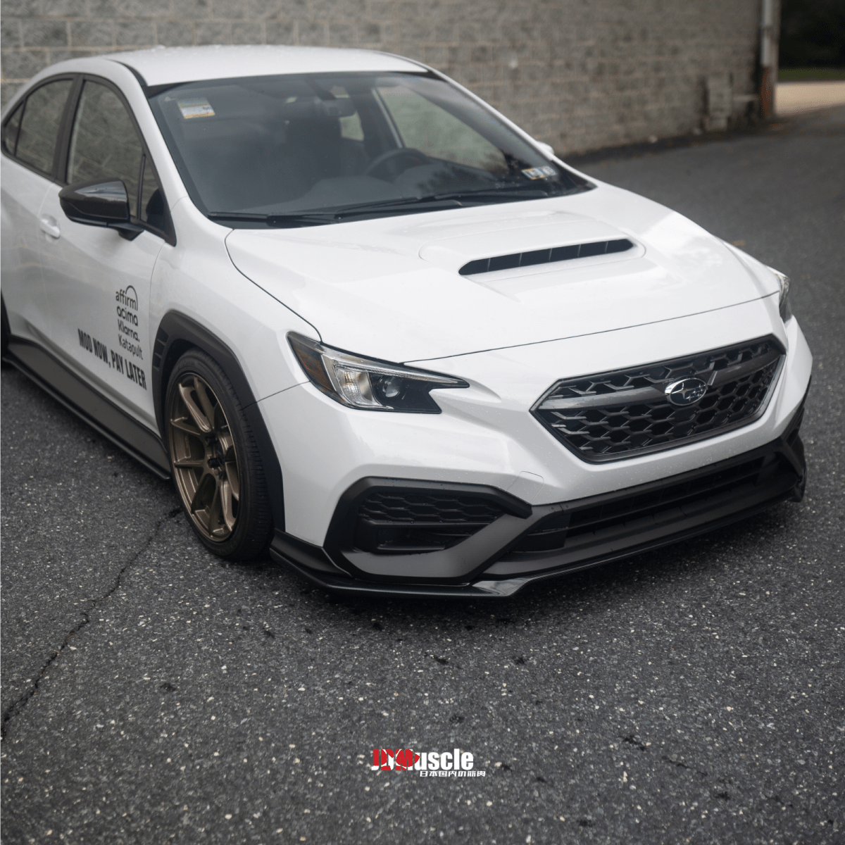 JDMuscle [22-26 WRX] OEM STI Style Carbon Fiber Front Lip